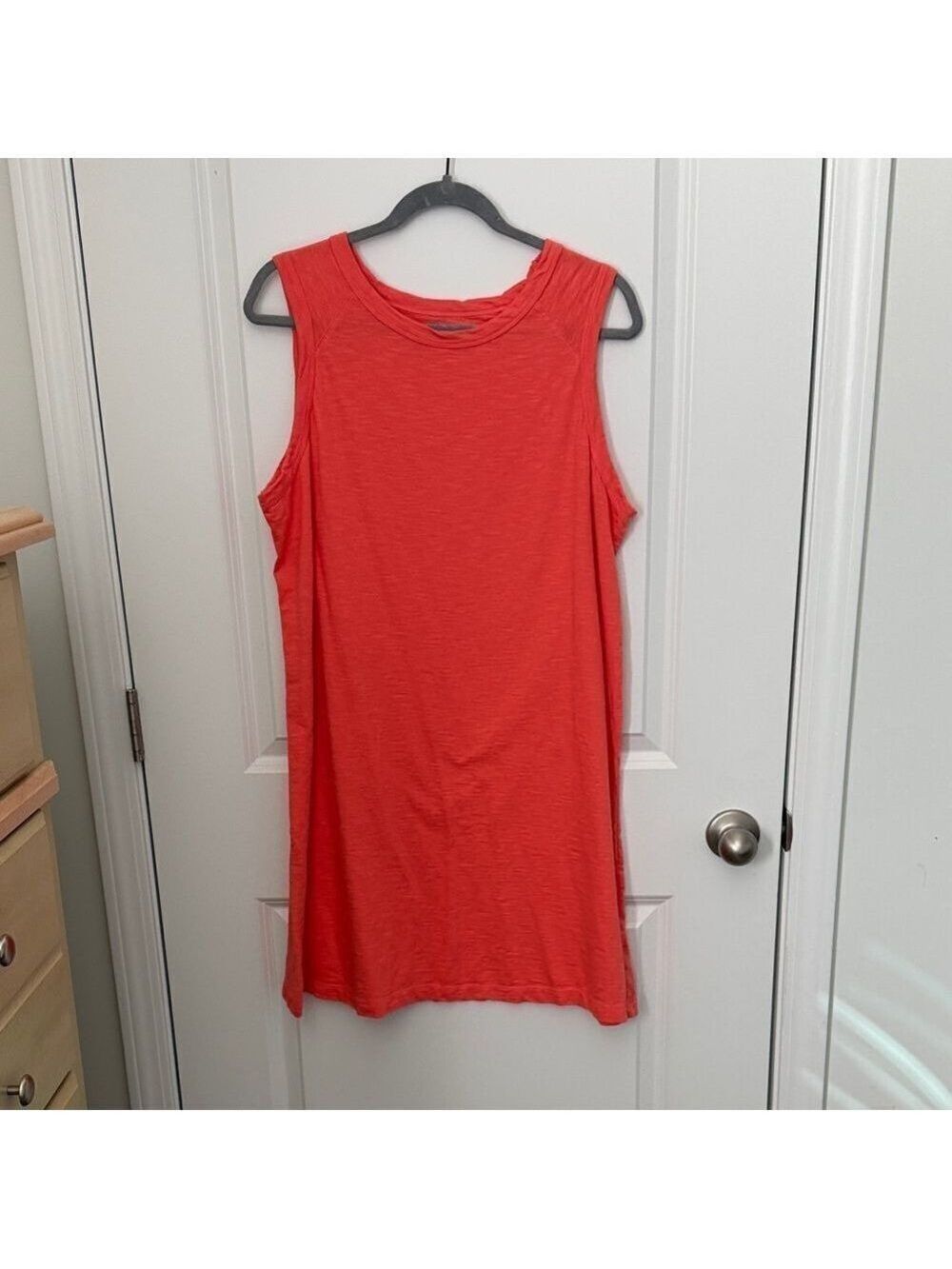 Sonoma Vibrant Red Sleeveless Midi Dress